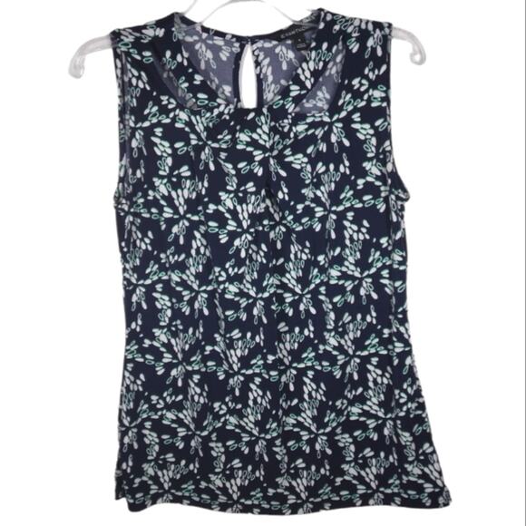 41 Hawthorn Cut Out Sleeveless Blouse Navy size Medium - Picture 1 of 7